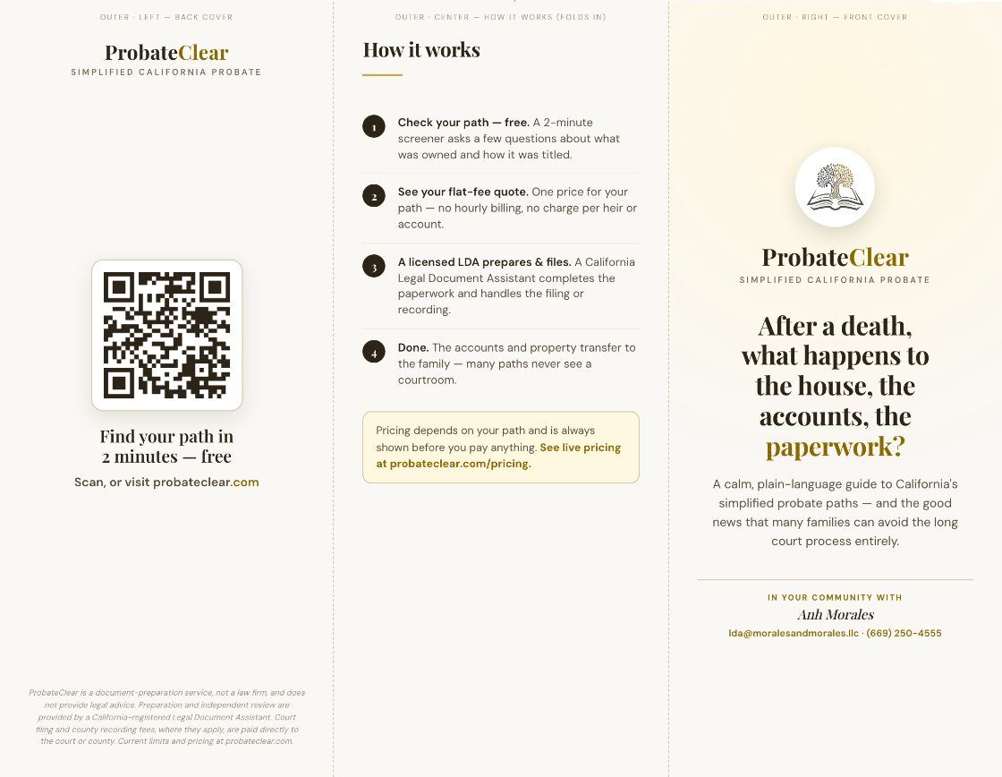 Tri-fold brochure