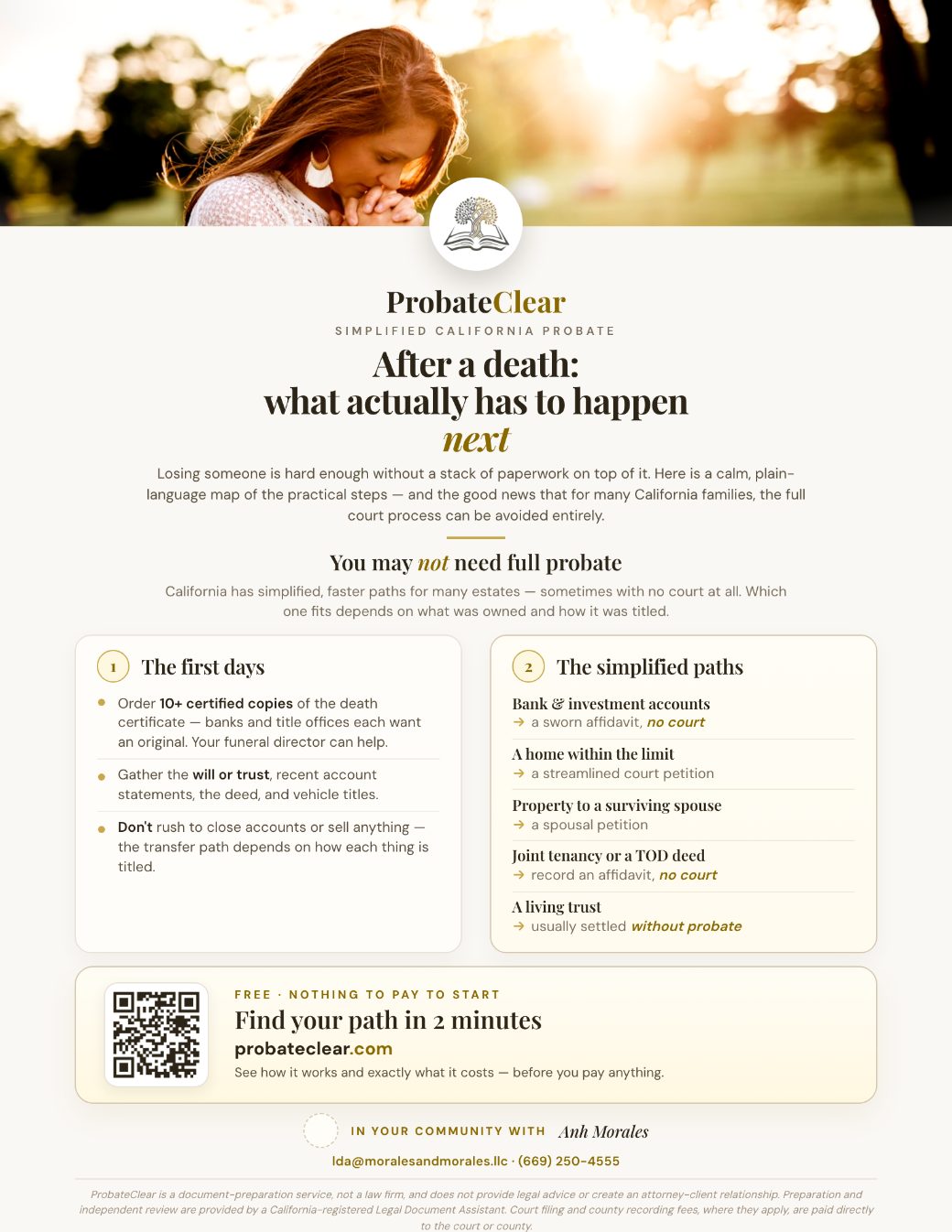 Take-home one-pager